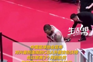 吉倫沃特因興奮劑違規(guī)被禁賽3個月！廣東東陽光隊負(fù)擔(dān)檢測費用！