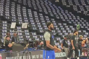 濃眉&拉塞爾賽前投籃熱身訓(xùn)練，今天兩人能拿下幾分？