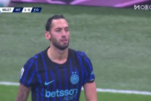 國米打破僵局！恰爾汗奧盧外圍遠射破門！德赫亞無能為力！