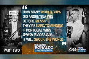 C羅:梅西之前阿根廷贏過(guò)多少世界杯?如果葡萄牙贏了將會(huì)震驚世界