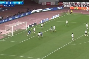 町野修斗跟進搶點破門，日本2-0玻利維亞