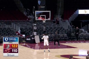 加蘭賽后三分加練，這慶祝動(dòng)作太喜感了