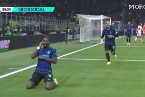 國米再下一城！迪馬爾科角球開出，小圖拉姆門前推射破門！