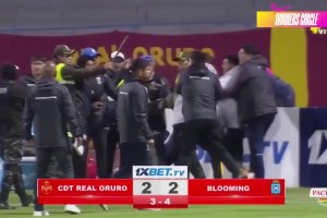 仇人相見殺瘋了！玻利維亞杯賽群毆17人染紅 聯(lián)賽再遇10-1血洗