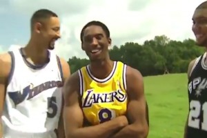 28年前廣告：霍二叔說不好臺詞 科比已有大將風(fēng)范 鄧肯還菜鳥